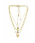 Фото #2 товара ETTIKA 18k Gold-Plated 3-Pc. Set Cubic Zirconia Heart Pendant Necklaces