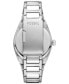 Men's EverettThree-Hand Date Silver-Tone Stainless Steel Watch 42mm