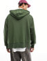 COLLUSION zip through hoodie with logo in green grün, S - Chest 38 - фото #4