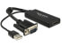 Фото #2 товара Delock 0.25m VGA+USB2.0-A/HDMI - 0.25 m - HDMI - VGA (D-Sub) + USB - Female - Male - 1920 x 1080 pixels