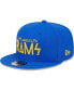 Фото #4 товара Men's Royal Los Angeles Rams Word 9FIFTY Snapback Hat