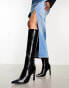 Фото #2 товара ASOS DESIGN Cancun knee high boots in black