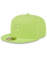 Фото #2 товара Men's Neon Green Boston Red Sox 2023 Spring Color Basic 59FIFTY Fitted Hat