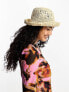 Фото #1 товара Object floppy crochet bucket hat in neutral