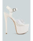 Фото #1 товара Women's First Date Ultra High Heel Clear Sandals