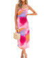 Фото #1 товара Women's Sherbet Square Neck Dual Strap Midi Beach Dress