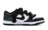 【定制球鞋】 Nike Dunk Low BIGNIU 烦躁黑白 高街 美式 解构鞋带 手绘喷绘 低帮 板鞋 GS 黑白 / Кроссовки Nike Dunk Low CW1590-100