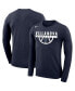 Фото #1 товара Men's Navy Villanova Wildcats Basketball Drop Legend Long Sleeve Performance T-shirt