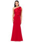 Фото #1 товара Women's Bow-Trimmed One-Shoulder Gown