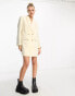 Фото #8 товара JJXX tailored blazer mini dress in cream