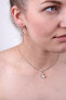 Elegant silver pendant with real pearl PP000104