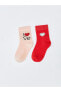 Фото #5 товара LCW ECO Desenli Kız Bebek Soket Çorap 2'li