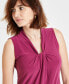 ფოტო #3 პროდუქტის Women's Knot-Neck Pull-On Sleeveless Top