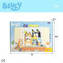 Фото #6 товара K3YRIDERS Bluey Double Face To Color 24 Large Pieces Puzzle