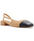 Фото #1 товара Women's Amandine Slingback Cap Toe Block-Heel Flats