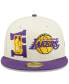 ფოტო #4 პროდუქტის Men's Cream, Purple Los Angeles Lakers 2022 NBA Draft 59FIFTY Fitted Hat