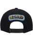 Men's Black Evan Mock Sorry Snapback Hat