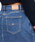 ფოტო #3 პროდუქტის Women's A-Line Seam-Detail Denim Skirt