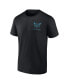 Фото #3 товара Men's Black Charlotte Hornets Basketball Street Collective T-shirt