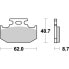 Фото #2 товара MOTO-MASTER Kawasaki/Suzuki/Yamaha 092221 Sintered Brake Pads