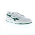 Фото #2 товара Reebok BB 4000 II Mens White Leather Lace Up Lifestyle Sneakers Shoes