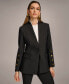 ფოტო #2 პროდუქტის Women's Button Sleeve Blazer