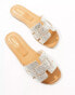 Фото #8 товара ALDO Elanaa padded flat sandals in bone embellished