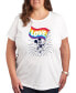 ფოტო #1 პროდუქტის Air Waves Trendy Plus Size Disney Pride Graphic T-shirt