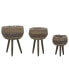 Фото #1 товара Planter 3 pcs Wicker with PE Lining