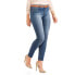 Фото #1 товара New A3 Brand Women's Skinny Blue Denim stretch Zipper Jeans Size 2 30" Inseam