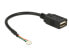 Delock 84834 - 0.15 m - USB A - USB 2.0 - Female/Female - 480 Mbit/s - Black
