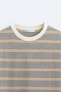 Striped jacquard t-shirt