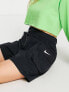 Фото #1 товара Nike mini swoosh cargo shorts in black