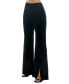 ფოტო #3 პროდუქტის Juniors' Velvet Pull-On Front-Slit Pants