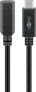 Фото #2 товара Goobay USB-C Extension Cable USB 3.2 Generation 2 - 1 m - Black - 1 m - USB C - USB C - USB 3.2 Gen 2 (3.1 Gen 2) - 10000 Mbit/s - Black