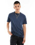 Calvin Klein Jeans badge t-shirt in navy Синий, M - 48 - фото #1