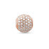 Фото #1 товара Thomas Sabo Damen Bead Charm-Einhänger Pavé 925 Silber rosegold K0053-416-14