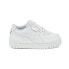 Фото #1 товара Puma Cali Dream Leather Platform Toddler Girls White Sneakers Casual Shoes 3856