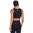 REEBOK S Ruched Cropped sleeveless T-shirt