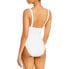 Фото #2 товара Norma Kamali 297963 Women's Twist Mio One Piece Swimsuit, White, S