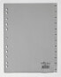 Durable 6507-10 - Months tab index - Polypropylene (PP) - Grey - Portrait - A4 - 230 mm
