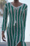 Фото #9 товара Платье-туника асимметричного кроя из кружева кроше ZARA