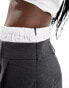 Фото #5 товара Pimkie boxer waistband pleated mini skirt in grey