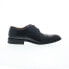 Фото #1 товара La Milano Carlton A11323 Mens Black Leather Oxfords & Lace Ups Cap Toe Shoes