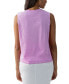 ფოტო #2 პროდუქტის Women's Sun's Out Cotton Knotted Sleeveless Tee