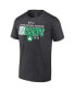 Фото #3 товара Men's Heather Charcoal Boston Celtics 18-Time NBA Finals Champions Steal the Ball T-Shirt