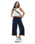 Фото #2 товара Vero Moda Petite tailored straight leg trouser in navy