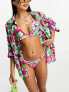 Фото #2 товара Only oversized beach shirt in pink floral