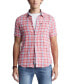 ფოტო #1 პროდუქტის Men's Sirilo Plaid Short Sleeve Button-Front Shirt