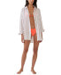 Фото #4 товара Women's Striped Swing Beach Cover Up Shirt